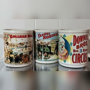 Vintage Circus World Museum Antique Show Mugs